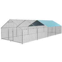 Load image into Gallery viewer, Dayson Metal Chicken Run Coop, Walk-in Poultry Cage with Waterproof &amp; Anti-UV Cover Lockable Door Design