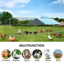 Load image into Gallery viewer, Dayson Metal Chicken Run Coop, Walk-in Poultry Cage with Waterproof &amp; Anti-UV Cover Lockable Door Design