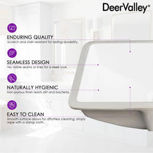 Load image into Gallery viewer, DeerValley Ally 21&quot; X 15&#39;&#39; Rectangular Vitreous China Undermount Bathroom Sink with Overflow