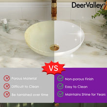 Load image into Gallery viewer, DeerValley Horizon 16&quot; x 13&#39;&#39; Oval Vitreous China Vessel Bathroom Sink