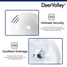 Load image into Gallery viewer, DeerValley Horizon 16&quot; x 13&#39;&#39; Oval Vitreous China Vessel Bathroom Sink