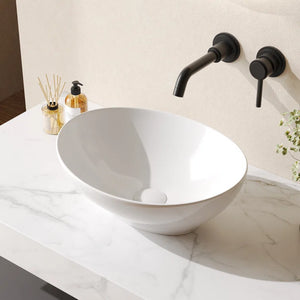 DeerValley Horizon 16" x 13'' Oval Vitreous China Vessel Bathroom Sink