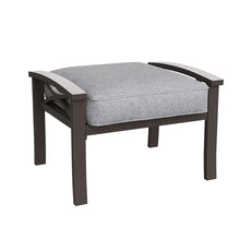 Load image into Gallery viewer, Dorisann Iron Outdoor Ottoman with Cushion (Set of 2)