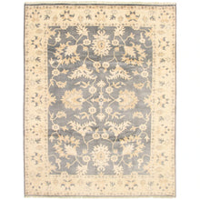 Load image into Gallery viewer, 9'1" x 11'6" Hand-knotted Royal Ushak Grey Wool Rug
