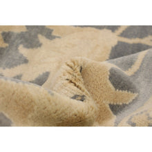 Load image into Gallery viewer, 9'1" x 11'6" Hand-knotted Royal Ushak Grey Wool Rug