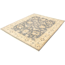 Load image into Gallery viewer, 9'1" x 11'6" Hand-knotted Royal Ushak Grey Wool Rug