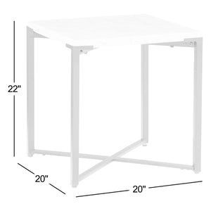Ellett Marble Top End Table