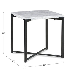 Ellett Marble Top End Table