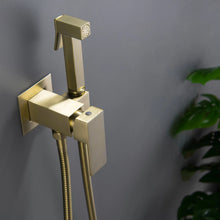Load image into Gallery viewer, Elongated Wall Mount Bidet with Faucet, Brushed Gold