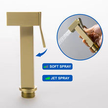 Load image into Gallery viewer, Elongated Wall Mount Bidet with Faucet, Brushed Gold