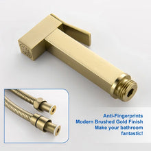 Load image into Gallery viewer, Elongated Wall Mount Bidet with Faucet, Brushed Gold