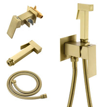 Load image into Gallery viewer, Elongated Wall Mount Bidet with Faucet, Brushed Gold