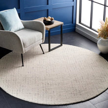 Load image into Gallery viewer, 8' ROUND Esteban Handmade Tufted Wool Indoor Area Rug in Light Grey