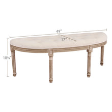 Load image into Gallery viewer, Estephen Linen Upholstered Bench