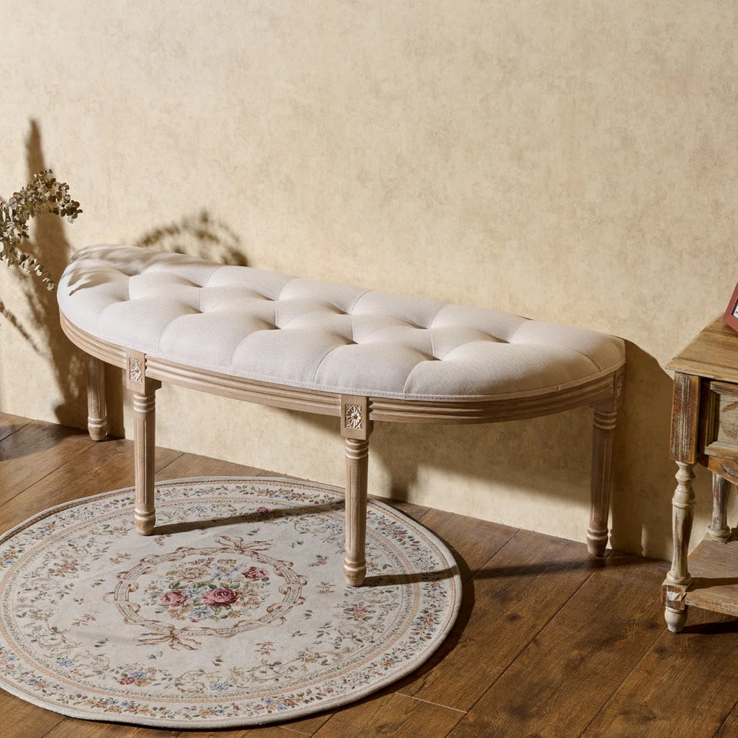 Estephen Linen Upholstered Bench