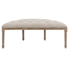 Load image into Gallery viewer, Estephen Linen Upholstered Bench