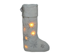 Load image into Gallery viewer, 30&quot;H SNOWY DAYS STANDING STOCKING with LED LIGHTS
