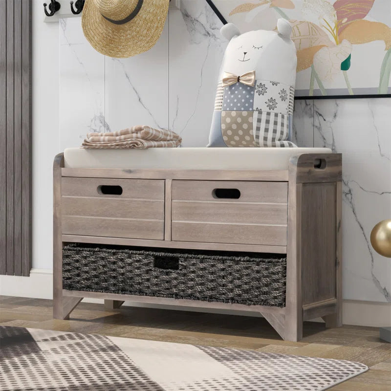 Fabric Upholstered Storage Bench