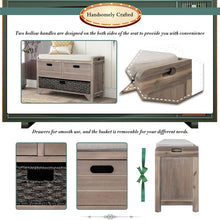 Load image into Gallery viewer, Fabric Upholstered Storage Bench