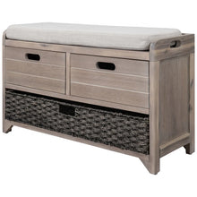 Load image into Gallery viewer, Fabric Upholstered Storage Bench