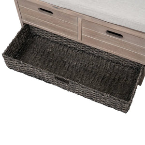 Fabric Upholstered Storage Bench