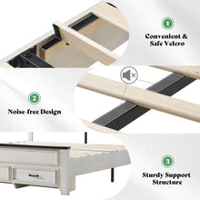 Load image into Gallery viewer, KING Farmhouse Wood Platform Bed Frame With 52.2&quot; Tall Headboard, Large Storage Drawers