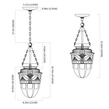Load image into Gallery viewer, House of Hampton® Feffrey 1 - Light Urn Pendant, Brass