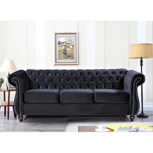 Load image into Gallery viewer, 82.6&quot; Felder Velvet Rolled Arm Sofa