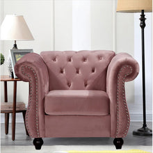 Load image into Gallery viewer, (Set of 2) Feldt 40.6&quot; Wide Tufted Velvet Chesterfield Chair