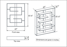 Load image into Gallery viewer, Fembra Geometric Bookcase, Oud Oak/Black