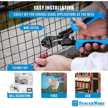 Load image into Gallery viewer, Fencer Wire 16 Gauge Black Vinyl Coated Welded Wire with Mesh