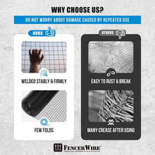 Load image into Gallery viewer, Fencer Wire 16 Gauge Black Vinyl Coated Welded Wire with Mesh