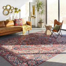 Load image into Gallery viewer, 5' x 7'6" Boho Medallion Indoor Rug