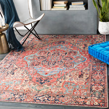 Load image into Gallery viewer, 5' x 7'6" Boho Medallion Indoor Rug