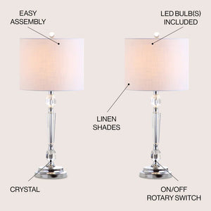 Franklyn Crystal Table Lamp (Set of 2)