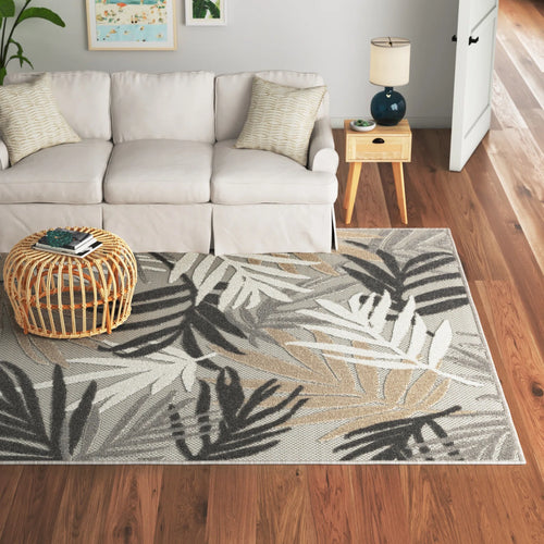 8'10'' x 12'2'' Fruitvale Floral Water Resistant Indoor/Outdoor Rug