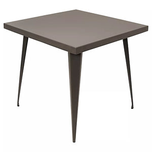 Austin 32" Industrial Dining Table Antique Metal Finish - LumiSource