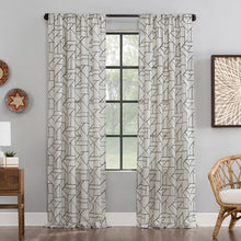 Load image into Gallery viewer, 84&quot;L Light Filtering Embroidery Curtain Panels (Set of 2) - Archaeo
