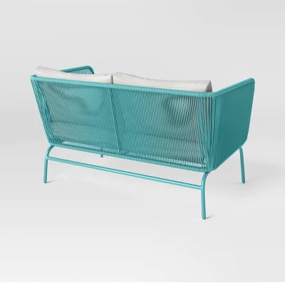 Fisher Patio Loveseat - Blue-Green - Project 62