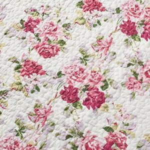 Laura Ashley Full/Queen Lidia Quilt Set Pink