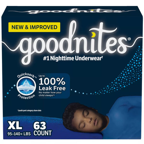 Goodnites Boys' Nighttime Bedwetting Underwear