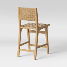 Load image into Gallery viewer, 24&quot; Ceylon Woven Counter Height stools (SET of 2) Natural Wood - Threshold™