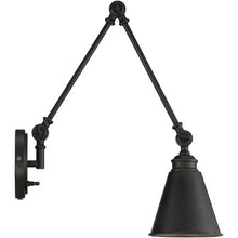 Load image into Gallery viewer, Savoy House Morland 1 - Light Swing Arm Lamp in Matte Black