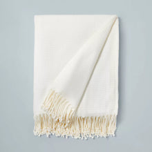 Load image into Gallery viewer, Texture Woven Throw Blanket Sour Cream - Hearth &amp; Hand™ with Magnolia