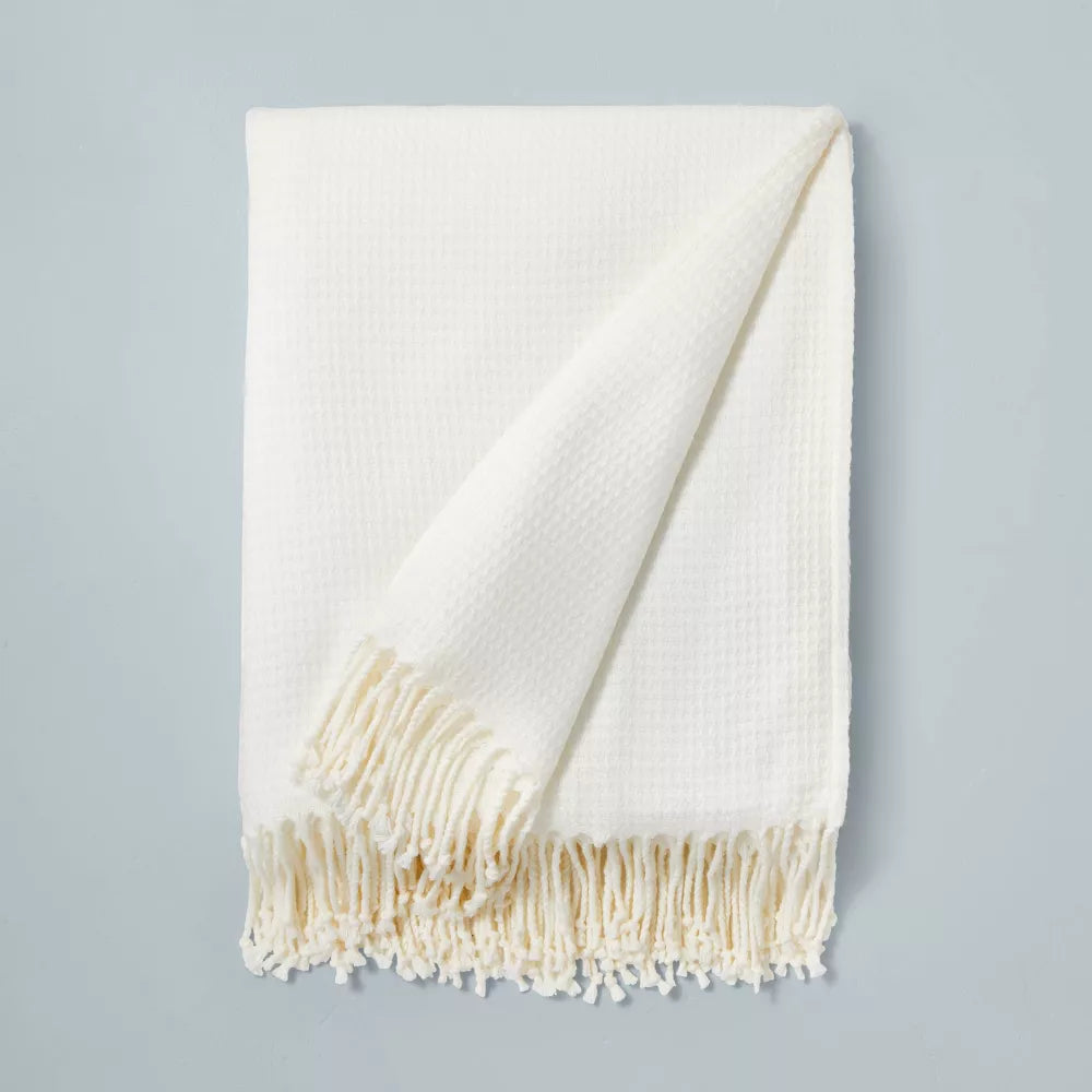 Texture Woven Throw Blanket Sour Cream - Hearth & Hand™ with Magnolia
