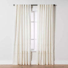 Load image into Gallery viewer, 95&quot;L Lace Insert Curtain Panels (Set of 2) - Hearth &amp; Hand™ with Magnolia