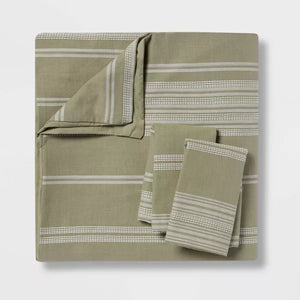 King Cotton Woven Stripe Duvet Cover & Sham Set - Threshold™
