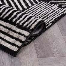 Load image into Gallery viewer, 7&#39;10&quot; x 10&#39; World Rug Gallery Contemporary Boho Stripes Area Rug: Geometric Pattern, Low Loop Pile, Stain &amp; Fade Resistant