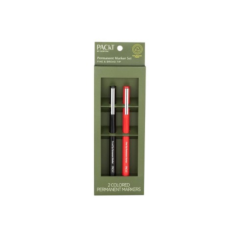 Packt by Scotch™ Permanent Marker, 2-pack