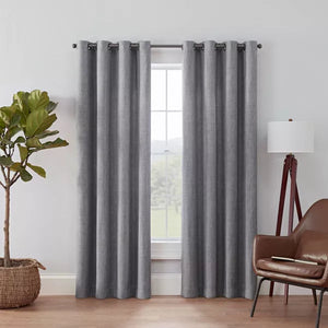 63" Blackout Rowland Curtain Panel (Set of 2) - Eclipse